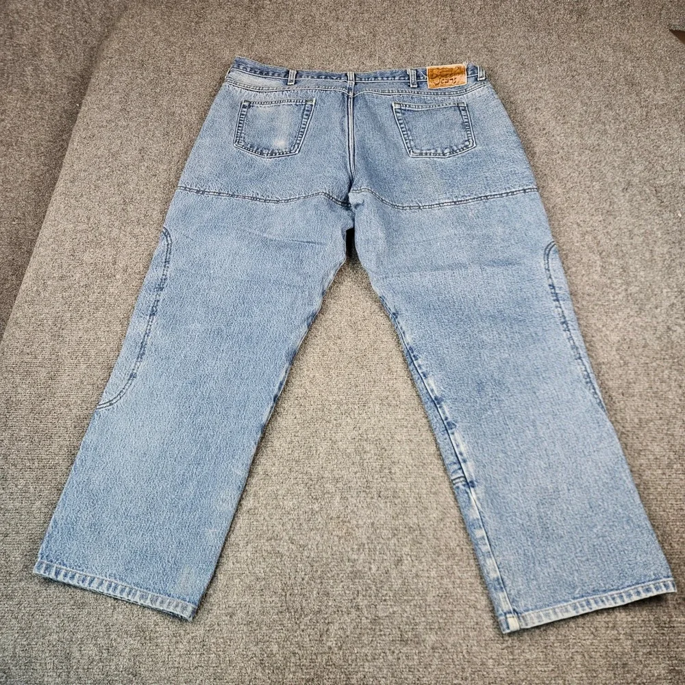 Draggin Jeans Kevlar Lined Motorcycle Riding Pants Light Wash Denim Mens 42x30